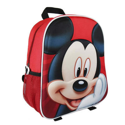 

Disney Cartoon Character 3D Mickey Print Backpack For Kids Girls Boys School Bag With Air Cushion Belt