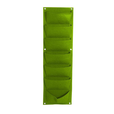 

147161825 Pockets Felt Hanging Grow Bags Vertical Wall Mount Planter for Yard Garden Home Decoration