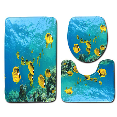 

〖Follure〗3pcs Non-Slip Bath Mat Bathroom Kitchen Carpet Doormats Decor