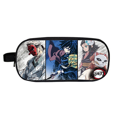 

Demon Slayer Kimetsu No Yaiba Backpack Anime School Pen Bag Pencil Case For Teen Boys Girls Students