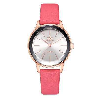 

Korean fashion business men&women universal watch wish hot quality PU leather fashion watch spot