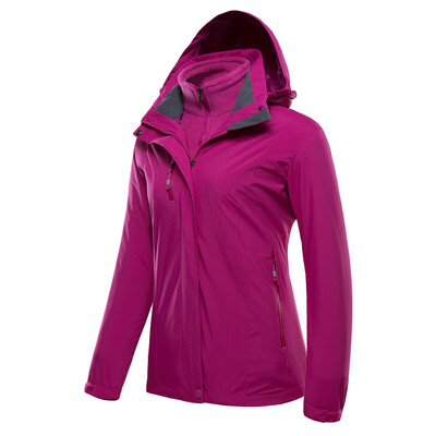 

Toponeto Womens Plus Size Waterproof Hoodie Hat Detachable Breathable Sport Outdoor Coat