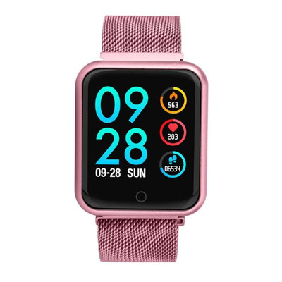 

P68 Sports IP68 Waterproof Heart Rate Blood Pressure Oxygen Smart Bracelet