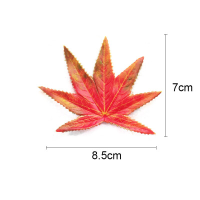 

20Pcs Simulation Maple Silk Autumn Maple Leaf Cane Ratton For Halloween Wedding