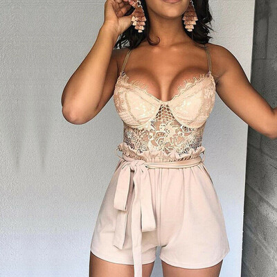 

Women Ladies Clubwear Lace Playsuit Bodycon Party Jumpsuit Romper Trousers