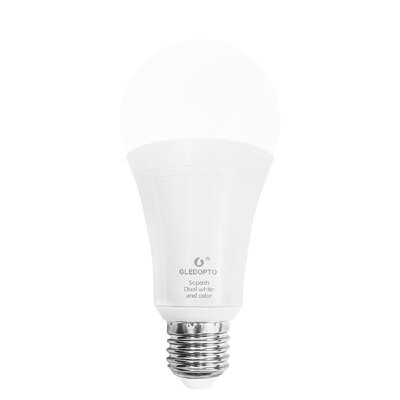 

GLEDOPTO ZIGBEE 30 ZLL LED 12W RGBCCT Bulb AC100-240V RGB&Dual White E27 Dimmer LED Bulb Dimmable Lamp RGBWRGBWW Smartbulb