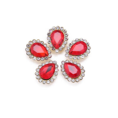

5pcspack Water Drop Shape Nail Rhinestone Droplet Nail Art Decorations