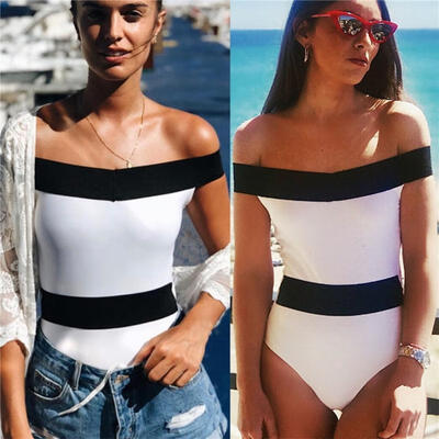 

2019 New Women Bandage One Piece Bikini Monokini Push Up Padded Bra Swimwear Swimsuit Hot