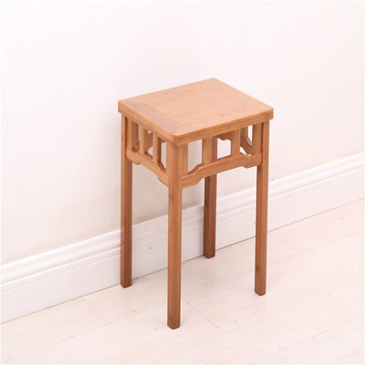 

BO AI NUO foot stool solid wood dining chair dining stool simple square stool 4 piece 7455, BO AI NUO Foot stool solid wood dining chair dining stool simple square stool household square stool convenient storage 4 piece
