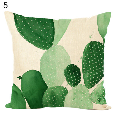 

Tropical Plant Cactus Throw Pillow Case Cushion Cover Sofa Bed Office Home Decor