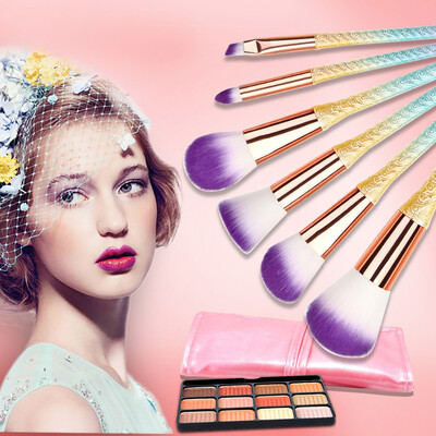

〖Follure〗6 Pcs Gradient Makeup Brush Set Eye Shadow Brush Cosmetics Blending Brush Tool