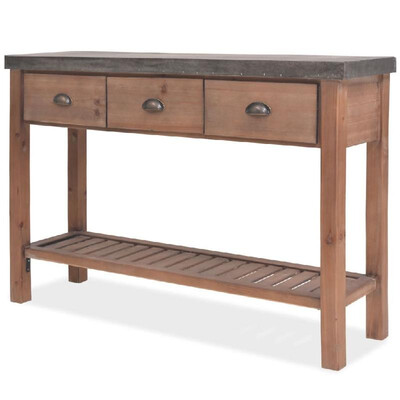 

Console Table Solid Fir Wood 48"x138"x315"