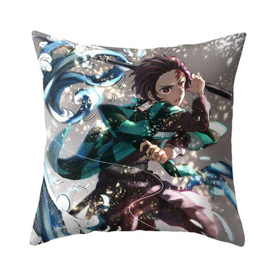 

redCherry Anime Demon Slayer Kimetsu no Yaiba Square Throw Pillow Case Cushion Cover
