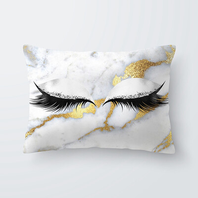 

Various Fashion Eyelash Hug Pillowcase Soft Velvet Cushion Cover Bedroom Sofa Decoration Pillow Cases