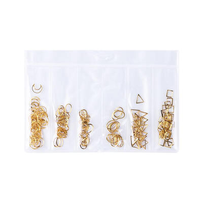 

1pack Gold Water Drop Moon Triangle Mixed Shape ​Rivet Nail Art Decorations