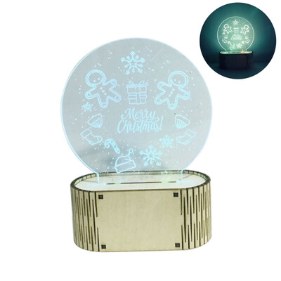 

Colorful Night Christmas Decorative Light Christmas Tree Wedding Home Indoor Decoration With Wooden Base Without battery