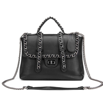 

REALER brand design handbag women high quality chain strap shoulder bags female satchels crossbody bag blackbeigegray