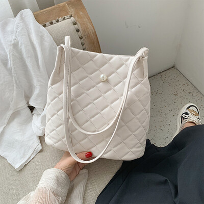 

High-end bag handbag 2019 new fashion big bag wild foreign shoulder bag summer small fresh bucket bag