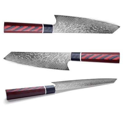 

8 angle handle Damascus kitchen knife