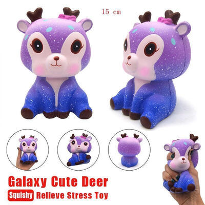 

Galaxy Cute Baby Cream Jumbo Scented Squishy Slow Rising Squeeze Strap Kids Toy