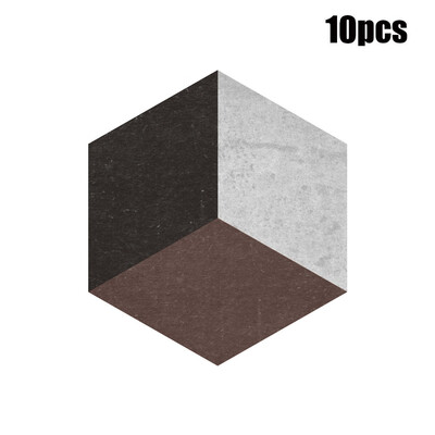 

Toponeto 10Pcs Self Adhesive Tile Floor Wall Decal Sticker DIY Kitchen Bathroom Decor