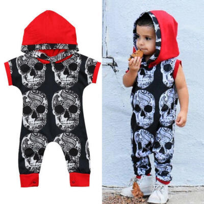 

Newborn Infant Baby Boys Clothes One-pieces Hooded Romper Jumpsuit Harem Outfits