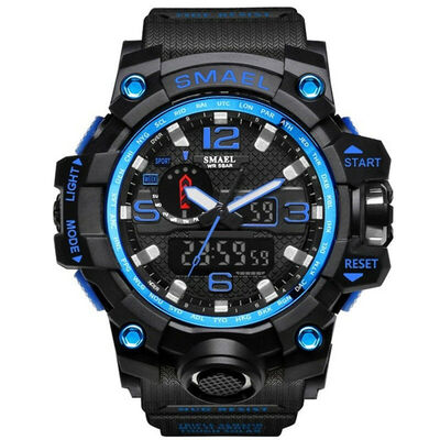 

SMAEL Mens Sport Watches Military Shock Analog Quartz Dual Display Digital Waterproof Watch