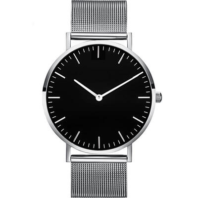 

Fashion Women Luxury Minimalist Watch Mesh Band Stainless Steel Analog Quarzt Wristwatch Lady Female Silver Watches Reloj Mujer