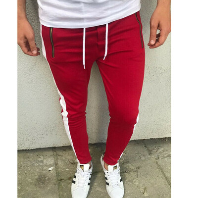 

Mens Gym Slim Fit Trousers Tracksuit Bottoms Skinny Joggers Sweat Track Pants