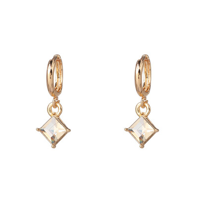 

cute endless crystal hoop earrings for women girls cartilage Geometric earring hoop earrings cz jewelry party gift