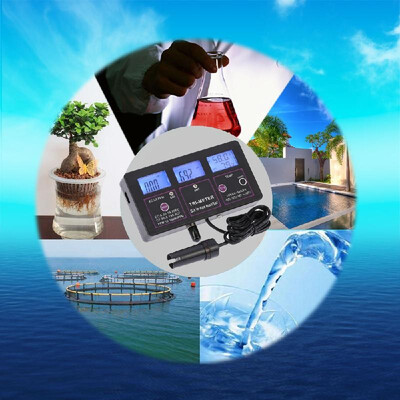 

New Professional 6 in 1 Multi-parameter Water Testing Meter Digital LCD Multi-function Water Quality Monitor pH RH EC CF T