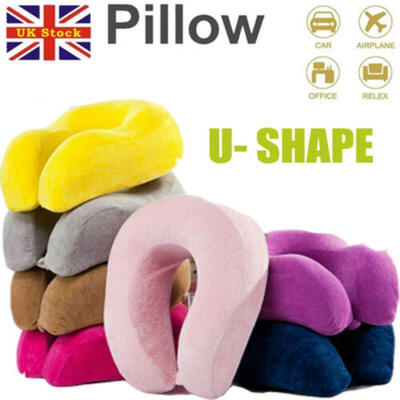

Memory sponge U-shaped travel neck pillow support headrest aircraft sleep soft
