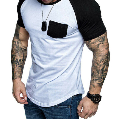 

Mens Short Sleeve Slim Fit Blouse Shirt Summer Casua Muscle Tee Tops Shirts