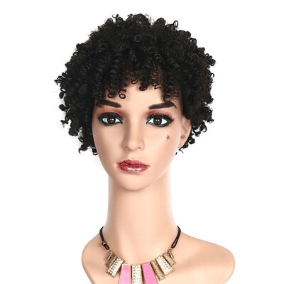 

〖Follure〗Womens Fashion Wig Black Synthetic Hairshort Wigs hair Wave Wig