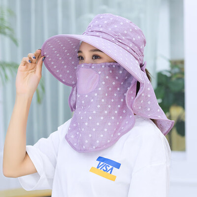 

Anti-UV Sun Hat Sunscreen Foldable Joker Summer Outdoor Tea Picking Travel Hat Lady Sun Hat