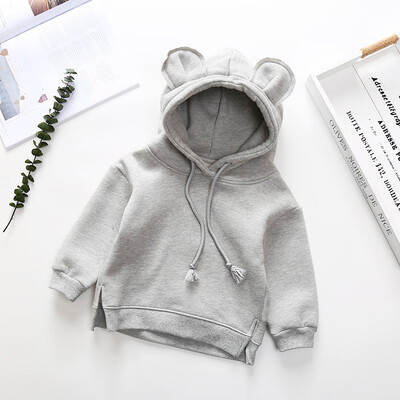 

Cute Toddler Baby Girl Autumn Warm Long Sleeve Solid Hooded Tops Sweatshirt New