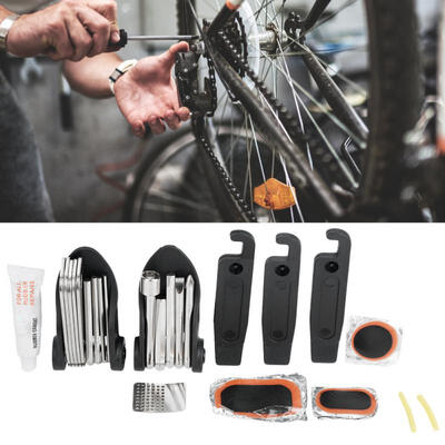 

Greensen Professional Portable Stainless Steel Bicycle Tire Repair Kit Bike Repairing Tool