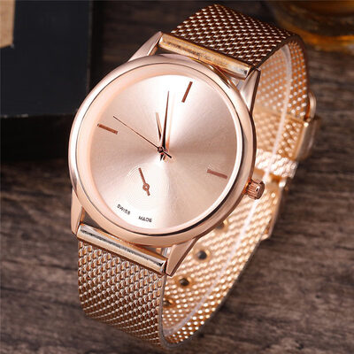 

Womens Fashion Wach Female Clocks Women Luxury Quartz Watch Rose Gold Stainless Steel Dress Watches Relogio Masculino