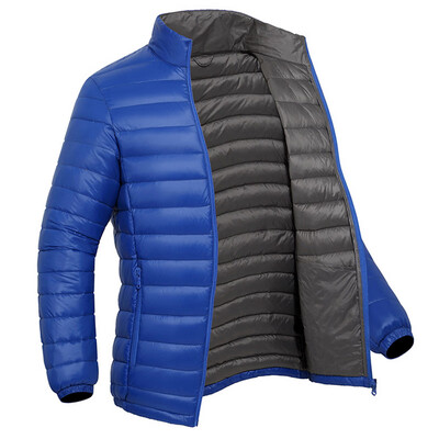 

Warm Duck Down Mens Jacket Coat Zip Up Puffer Parka Lightweight Outwear Packable