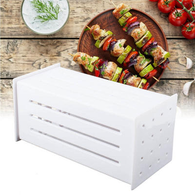 

Greensen Barbecue Rapid Skewers Meat Tool Machine Food Slicer BBQ Kebab Kit 16 Hole Skewers