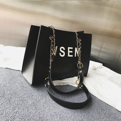 

Temperament bag female 2019 new chic Korean fashion Yangzi mother wild shoulder slung rhombic chain bag