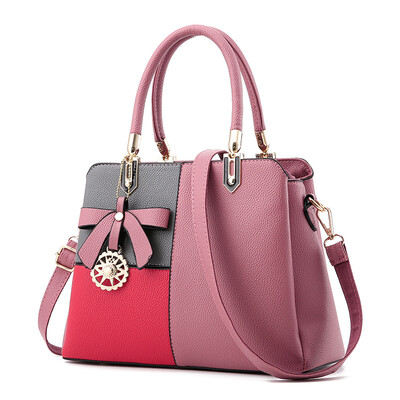 

Bags autumn&winter new handbags handbags fashion temperament contrast color shoulder Messenger bag big bag