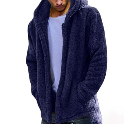 

Mens Solid Thick Warm Autumn Winter Long Sleeve Loose Coat Jackets Pullover Top