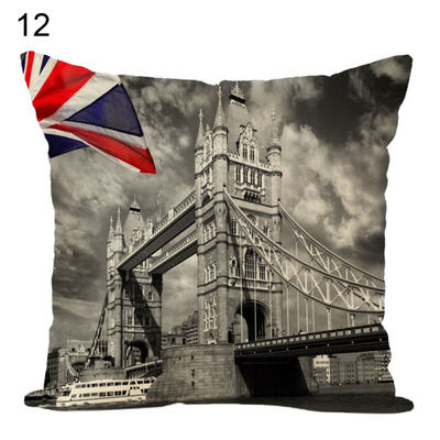 

Taj MahalBig BenTower Bridge Throw Pillow Case Cushion Cover Sofa Bed Decor