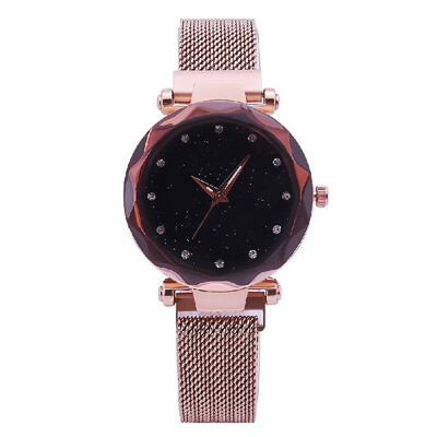 

Women Elegant Quartz Magnetic Watch Fashionable Gorgeous Stainless Steel Wrist Watch