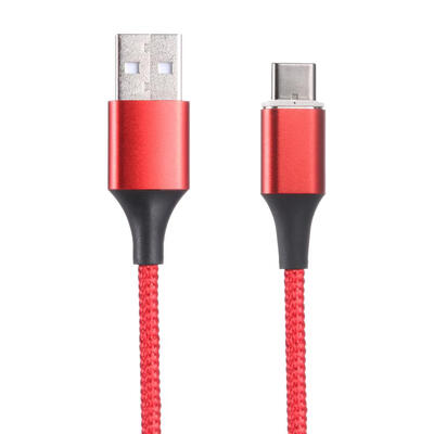 

Magnetic Type-C Nylon Braided 5V 3A 1m Charging Data Cable wSide Lights