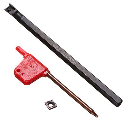 

S07K-SCLCR06 7x125mm Lathe Boring Bar Turning Tool Holder CCMT0602 Insert T8 Wrench