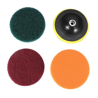 

Greensen Tile Scrubber Metal Polishing Cleaning Pads Brushes Drill Attachment Cleaner Tool with Shaft