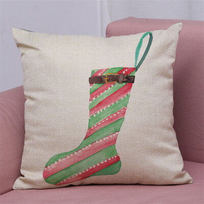 

Tailored New Christmas Cotton Linen Pillow Case Sofa Cushion Cover Home Decor