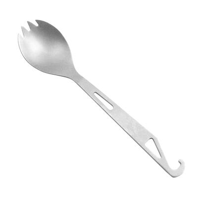

Multi-function Outdoor Camping Picnic Tableware Titanium Fork Spoon Knife